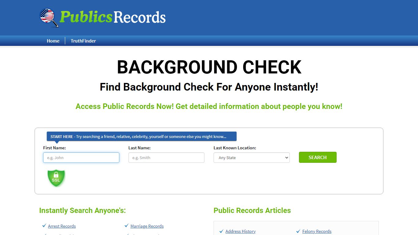 Background Check - Public Records Reviews